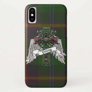 Capa Para iPhone X Cruz nova do Tartan