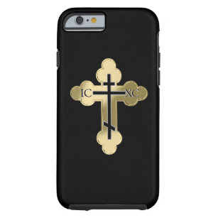 Capa Tough Para iPhone 6 Cruz ortodoxo cristã
