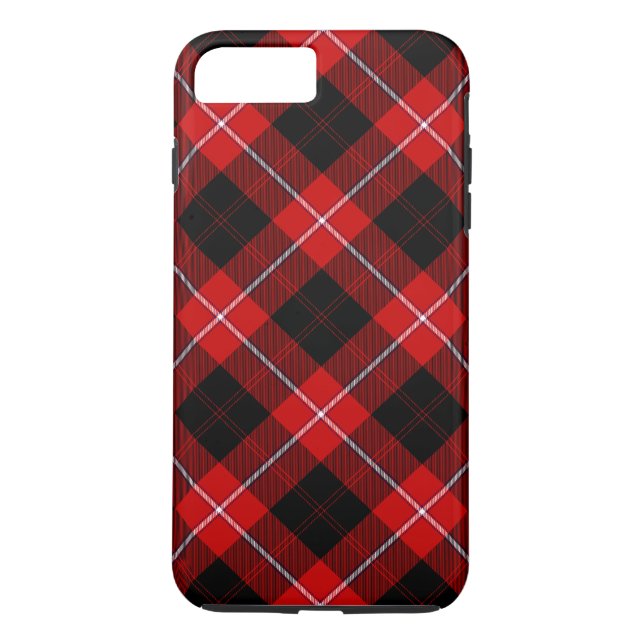 Capa Para iPhone, Case-Mate Cunningham Tartan Red Xadrez Negra (Verso)