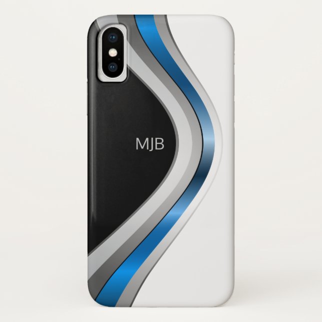 Capa Para iPhone, Case-Mate Curvas Metálicas Esportivas Sonoras com Qualquer M (Verso)