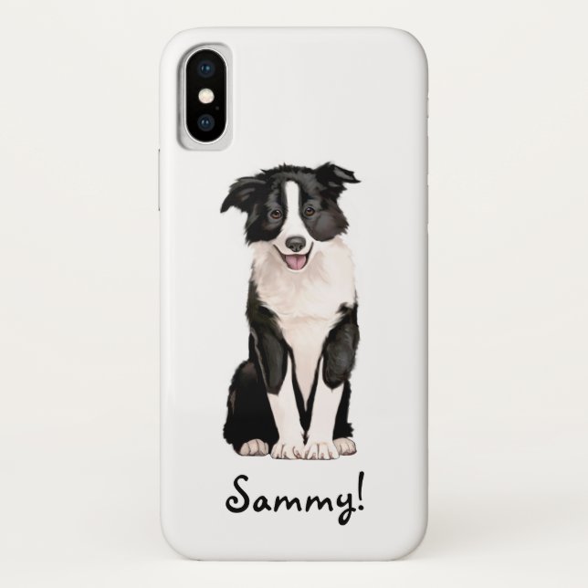 Capa Para iPhone, Case-Mate Customizável conhecido de border collie (Verso)