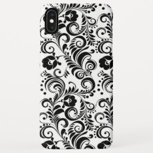 Capa Para iPhone Da Case-Mate Cute design de fundo floral preto e branco