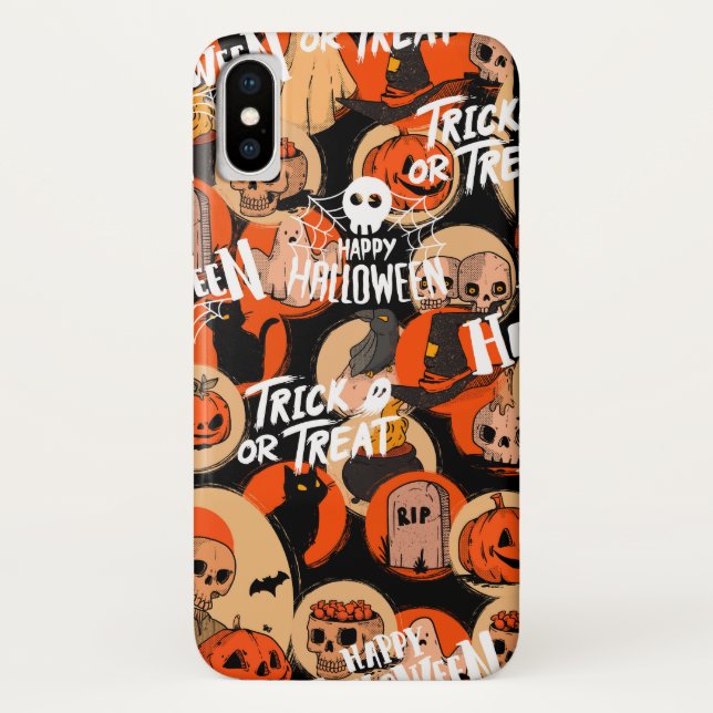 Capa Para iPhone, Case-Mate  Cute & Scary Halloween Spooky vibes  (Verso)