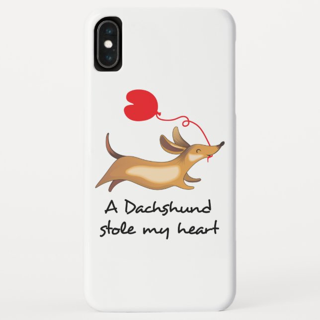Capa Para iPhone, Case-Mate Dachshund Roubou meu Coração (Verso)