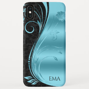 Capa Para iPhone Da Case-Mate Damasco Azul Preto E Sujidade
