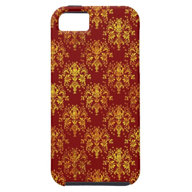 Capa Para iPhone, Case-Mate Damasco rico do feriado (Traseira)