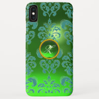 DAMASK GEM MONOGRAM verde