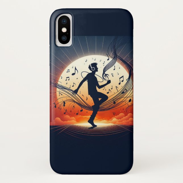 Capa Para iPhone, Case-Mate Dançando no Pôr do Sol (Verso)