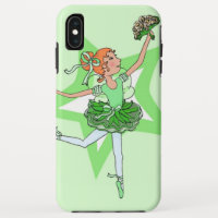 Dançarina bailarina vermelha de cabelos