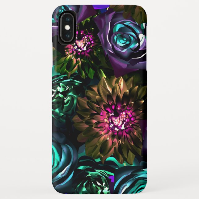 Capa Para iPhone, Case-Mate Dark Wonderland Bold Glamor Flor (Verso)