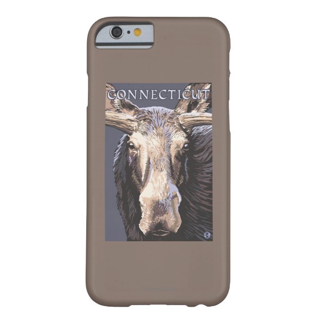 Capa Para iPhone, Case-Mate De ConnecticutMoose fim acima (Verso)