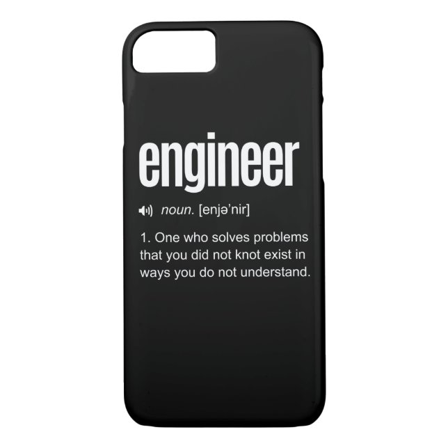 Capa Para iPhone, Case-Mate Definição de Engenheiro engraçada (Verso)