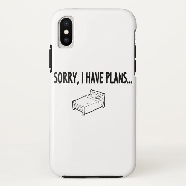 Capa Para iPhone, Case-Mate Desculpe, Tenho Planos (Verso)
