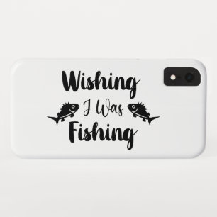 Capa Para iPhone Da Case-Mate Desejando que eu estivesse pescando citação engraç
