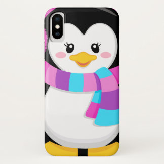 Capa Para iPhone Da Case-Mate desenho animado de um pinguim menina doce e fofa