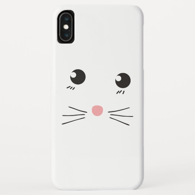 Capa Para iPhone, Case-Mate Desenho de linha de rosto de gato (Verso)