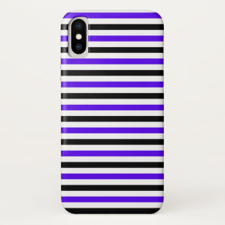 Capa Para iPhone Da Case-Mate Desenho de listras azuis pretas e brancas