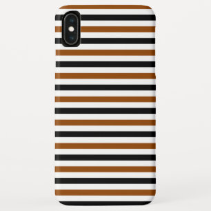 Capa Para iPhone Da Case-Mate desenho de listras marrons pretas e brancas