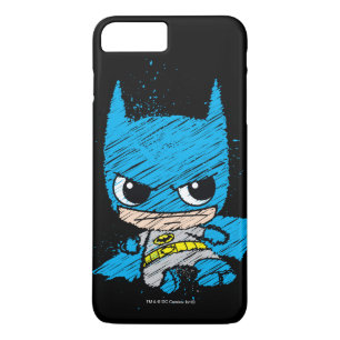 Capa iPhone 8 Plus/7 Plus Desenho do Mini Batman