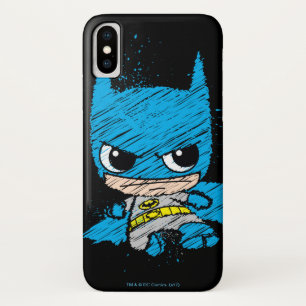 Capa Para iPhone X Desenho do Mini Batman