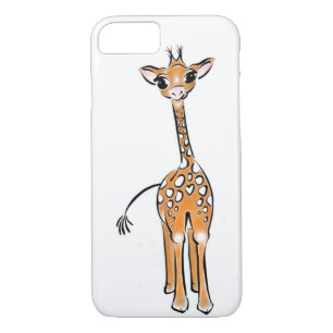 Capa iPhone 8/7 Desenho girafa bonito, animais safari