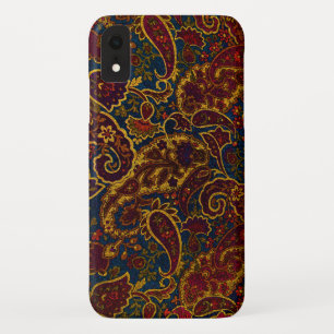Capa Para iPhone Da Case-Mate Design bonito de paisley do marrom escuro do