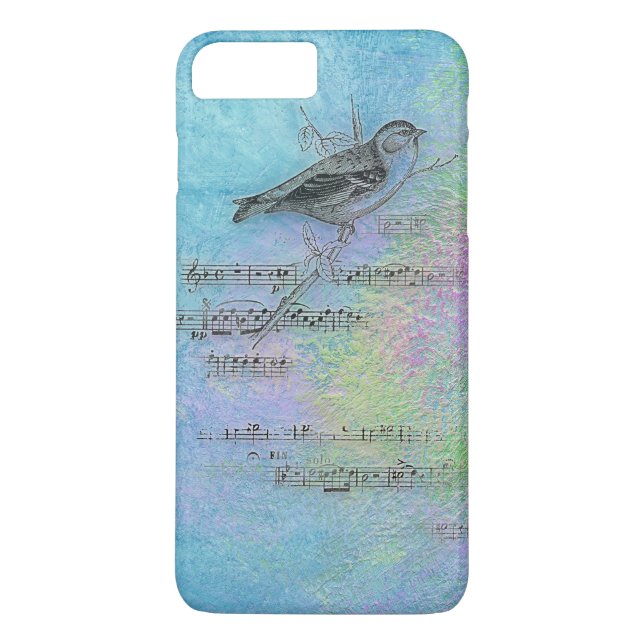 Capa Para iPhone, Case-Mate design de aves e música na aquarela (Verso)