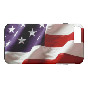 Capa iPhone 8 Plus/7 Plus Design de Bandeira Americana