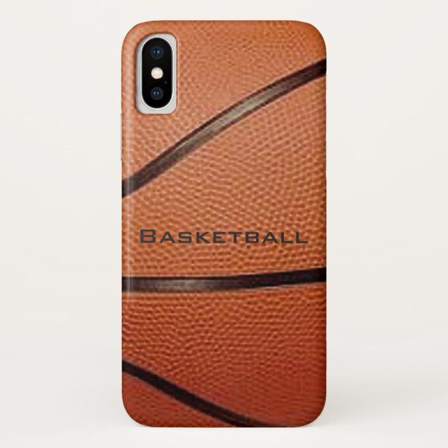 Capa Para iPhone, Case-Mate Design de basquete iPhone X Case (Verso)