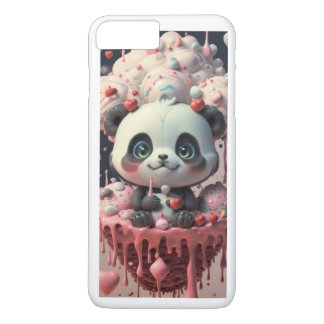 Capa iPhone 8 Plus/7 Plus Design de Cobrir Panda iPhone para Reprodução