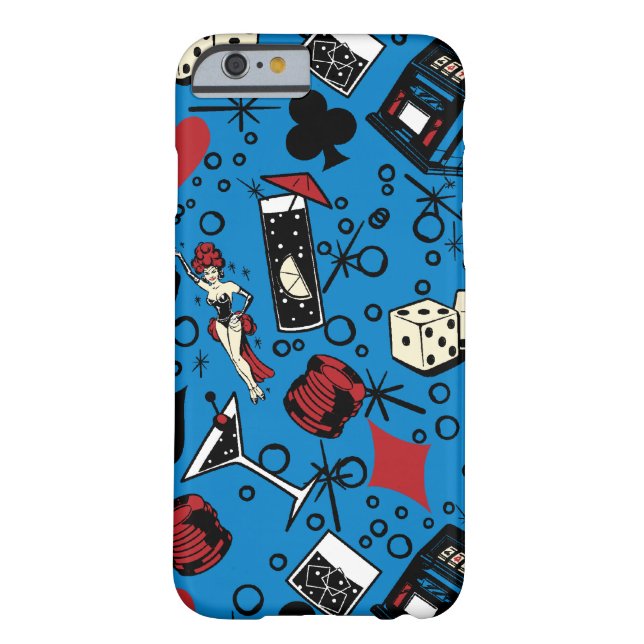 Capa Para iPhone, Case-Mate Design de jogo retro do casino de Viva Vegas (Verso)