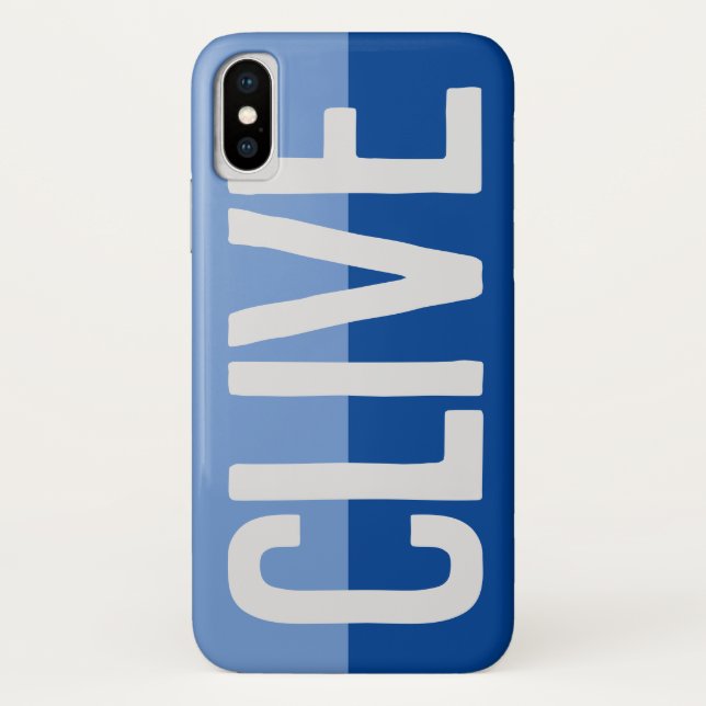 Capa Para iPhone, Case-Mate Design de nome em negrito. (Verso)