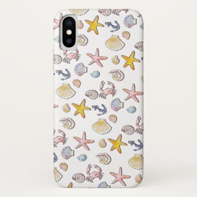 Capa Para iPhone, Case-Mate Design de praia simples (Verso)