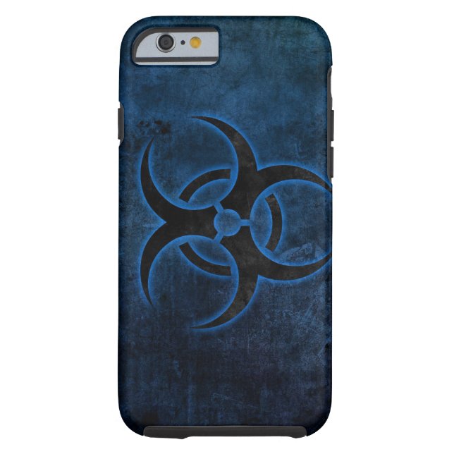 Capa Para iPhone, Case-Mate design do símbolo do biohazard do grundge (Verso)