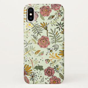 Capa Para iPhone Da Case-Mate design floral da flor do teste padrão da abelha d