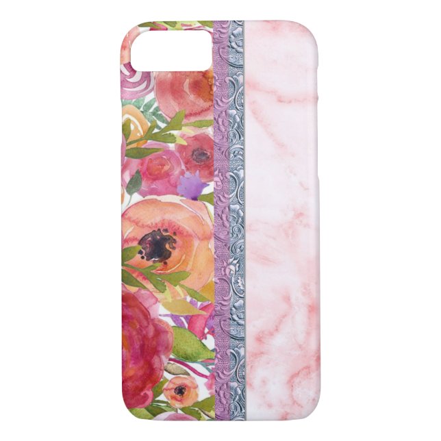Capa Para iPhone, Case-Mate Design Floral Rosa (Verso)
