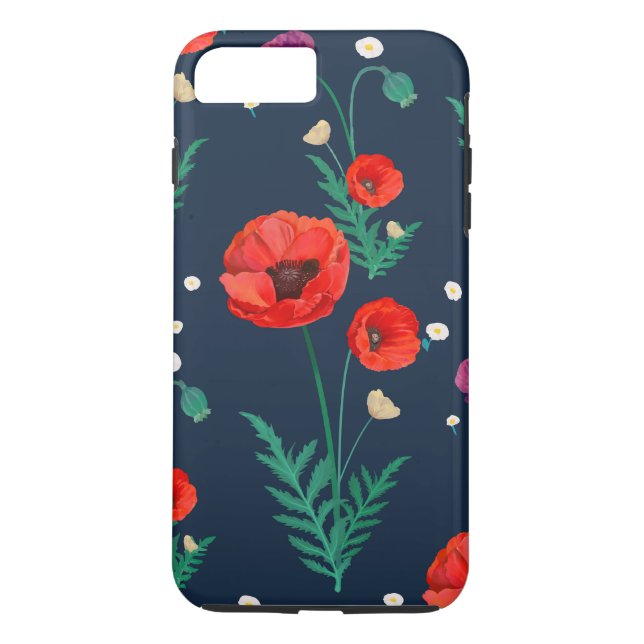 Capa Para iPhone, Case-Mate Design Floral Vermelho (Verso)