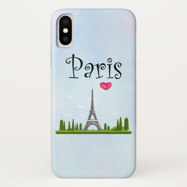 Capa Para iPhone, Case-Mate Design francês - Torre Eiffel em Paris (Verso)