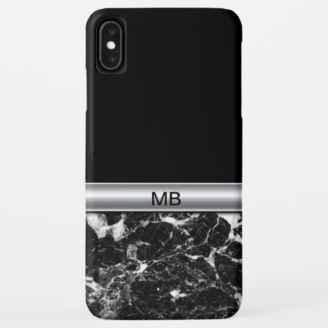 Capa Para iPhone, Case-Mate Design profissional do monograma dos homens (Verso)