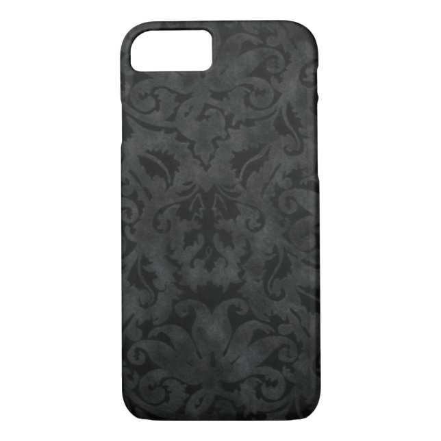 Capa Para iPhone, Case-Mate Design Rich Black Brocade (Verso)