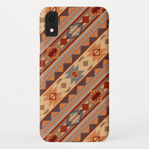 Capa Para iPhone XR Design Tan do teste padrão do sudoeste