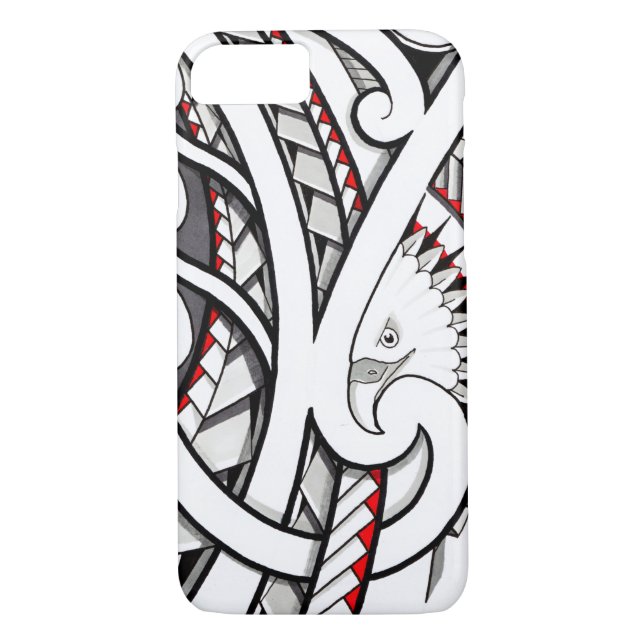 Capa Para iPhone, Case-Mate Design tribal do tatuagem da águia americana no (Verso)