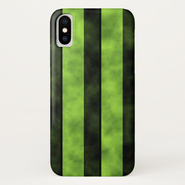 Capa Para iPhone, Case-Mate Design verde e faixa preta (Verso)