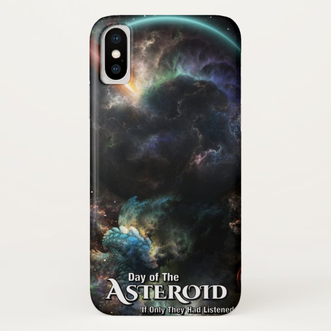 Capa Para iPhone, Case-Mate Dia Da Arte Fractal Do Asteroide SciFi (Verso)