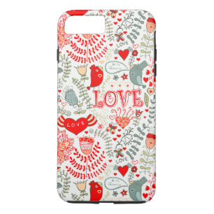 Capa Para iPhone Da Case-Mate Dia de os namorados Floral Bonito Design