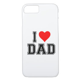 Capa iPhone 8/7 Dia de os pais - Design preto e simples