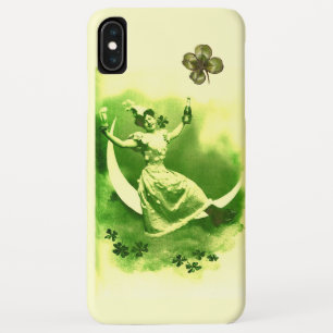 CAPA PARA iPhone DA Case-Mate DIA DE SÃO PATRÍCIO MOON LADY COM SHAMROCKS