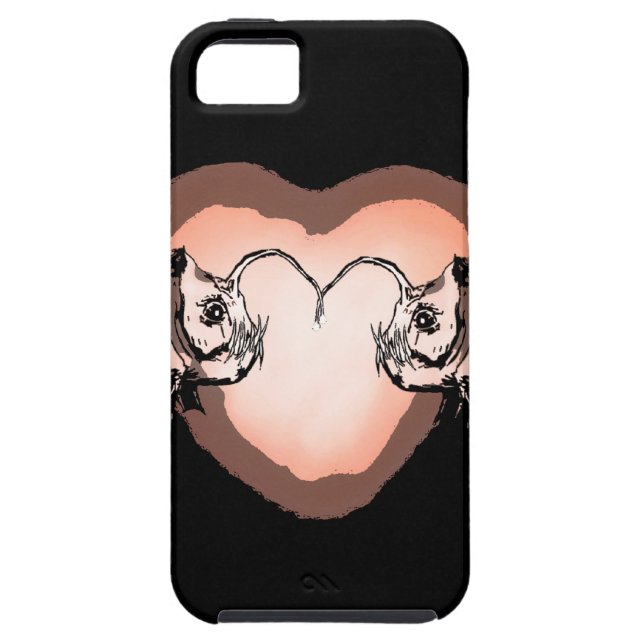 Capa Para iPhone, Case-Mate Diabos-marinhos no amor (Traseira)