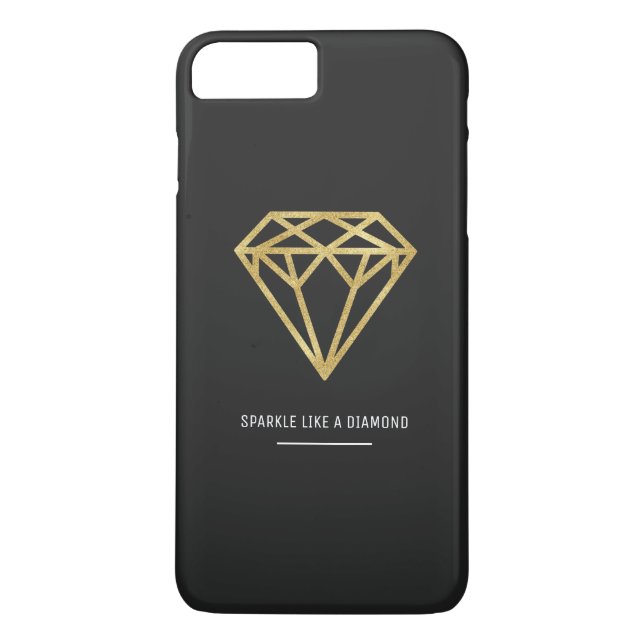 Capa Para iPhone, Case-Mate Diamante Dourado (Verso)