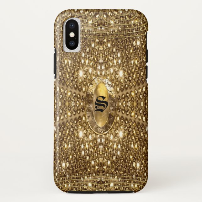 Capa Para iPhone, Case-Mate Digloos Gleem Bela Monograma (Verso)